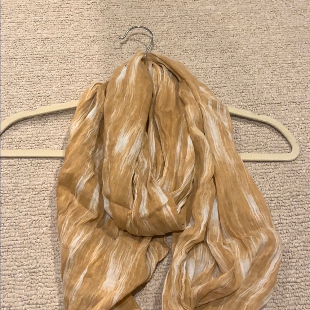 J. CREW orange and white scarf!!! - Picture 1 of 4
